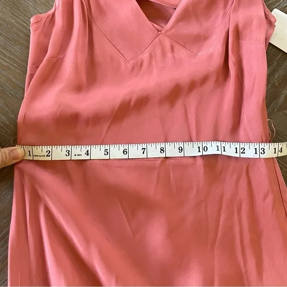 NWT Ted Baker London V Neck Bias Cut Midi Dress (missing belt) - Picture 8 of 9